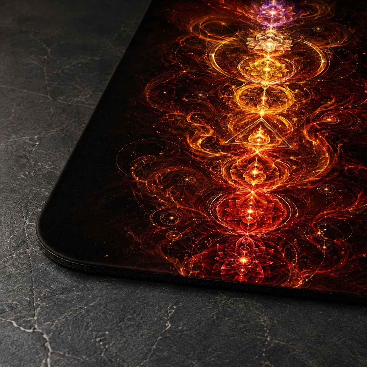 The Living Flame ✦ Fire Element Flow Yoga Mat