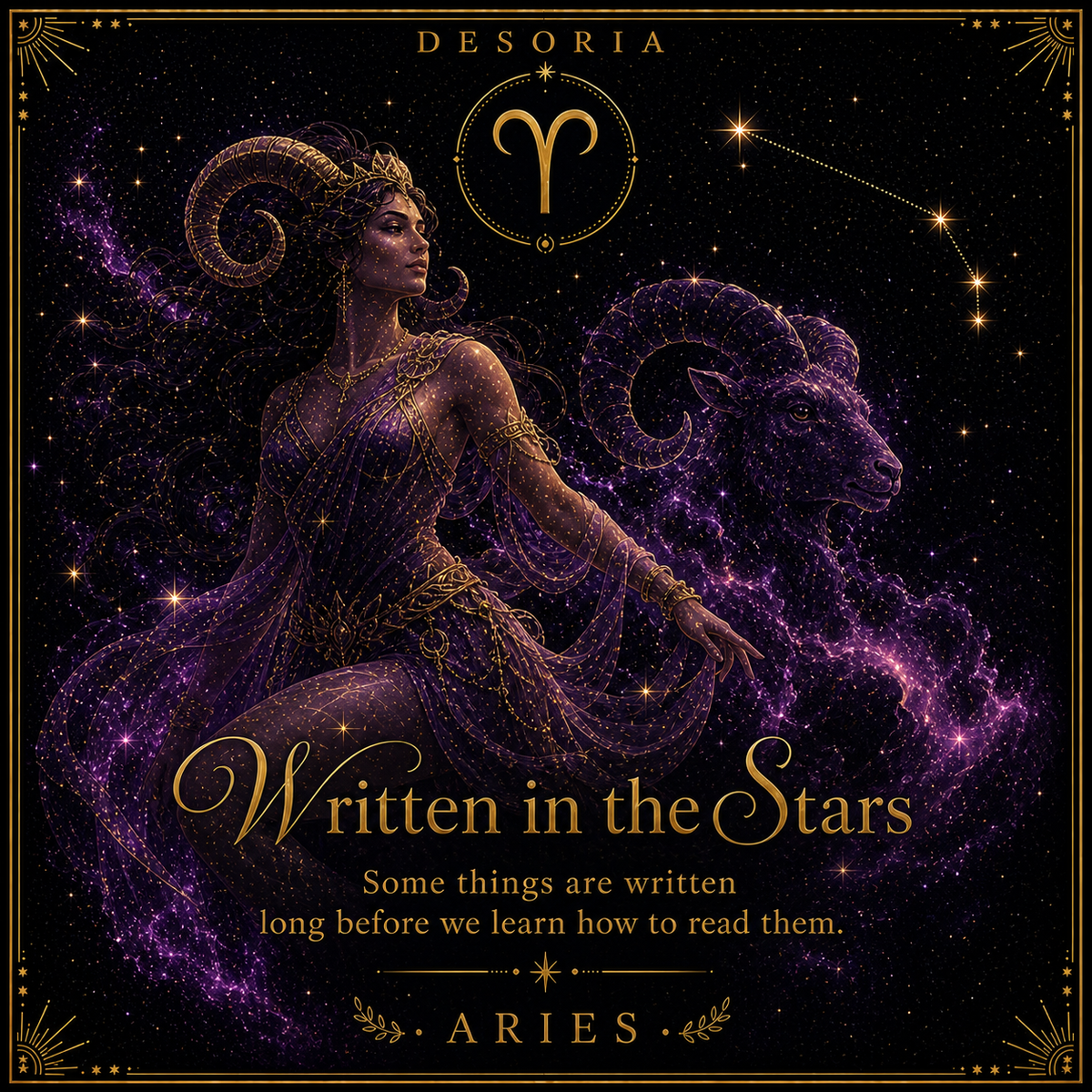 Written in the Stars ✦ Aries Zodiac Necklace