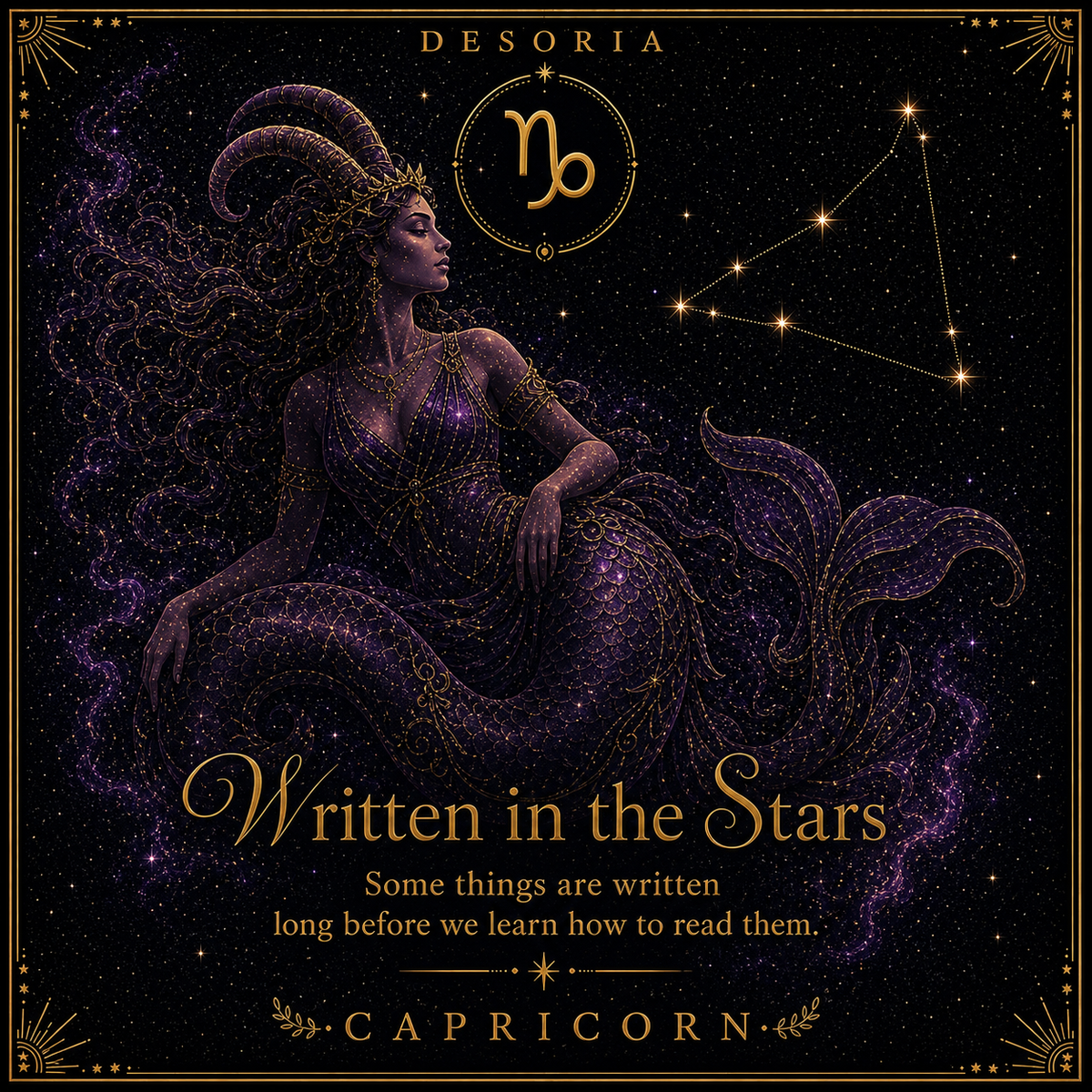 Written in the Stars ✦ Capricorn Zodiac Necklace