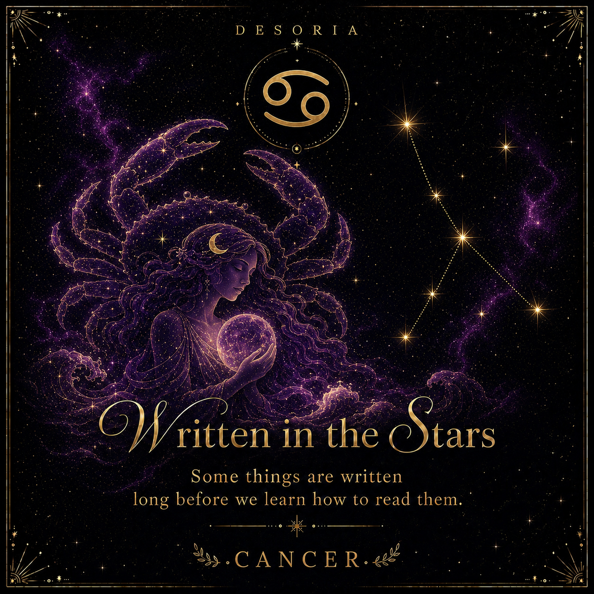 Written in the Stars ✦ Cancer Zodiac Necklace
