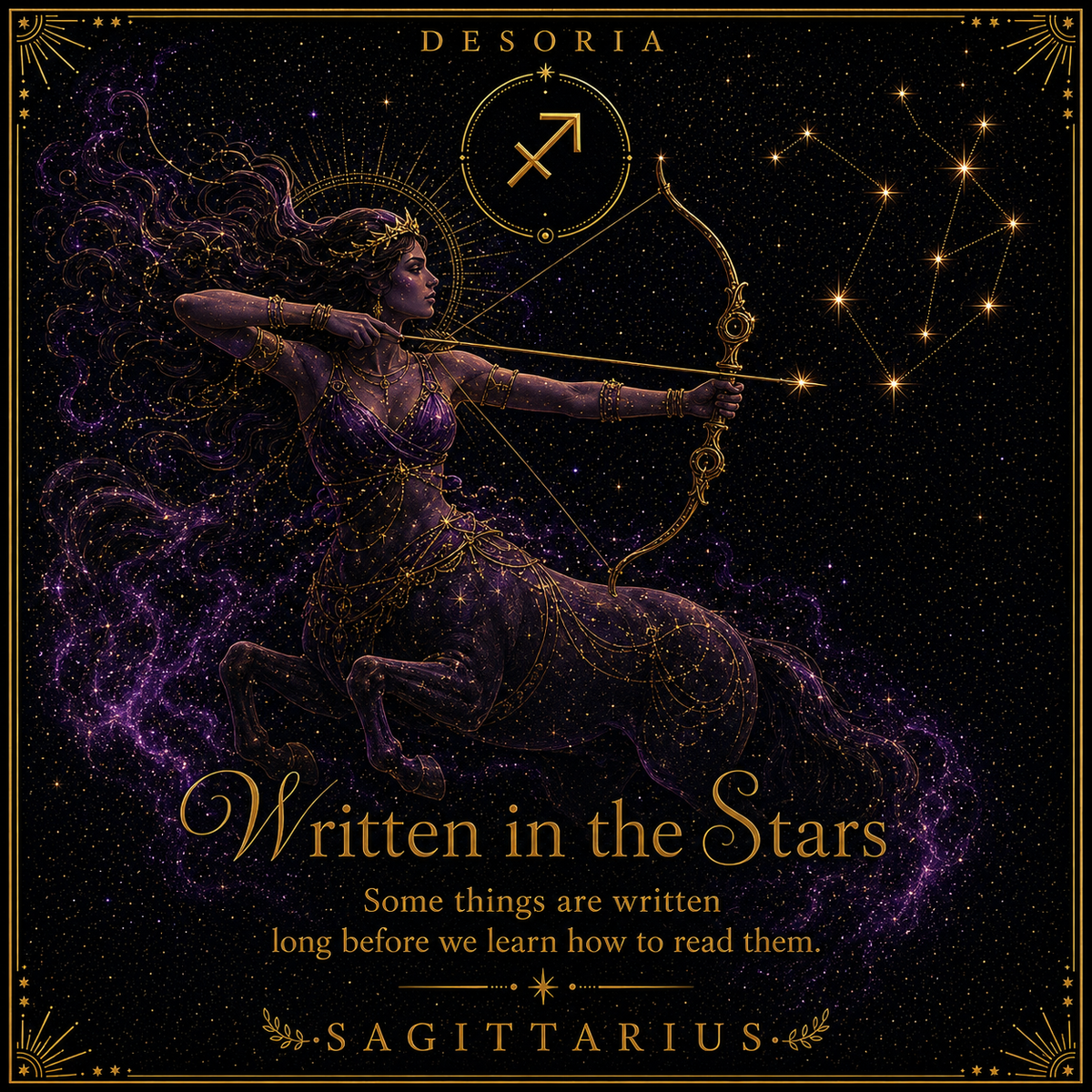 Written in the Stars ✦ Sagittarius Zodiac Necklace