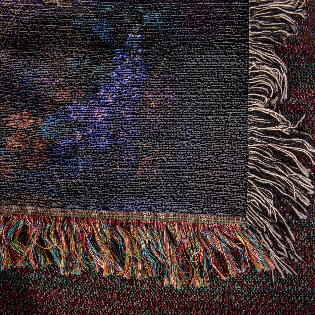 The Moonlit Oracle ✦ 100% Cotton Heirloom Woven Blanket