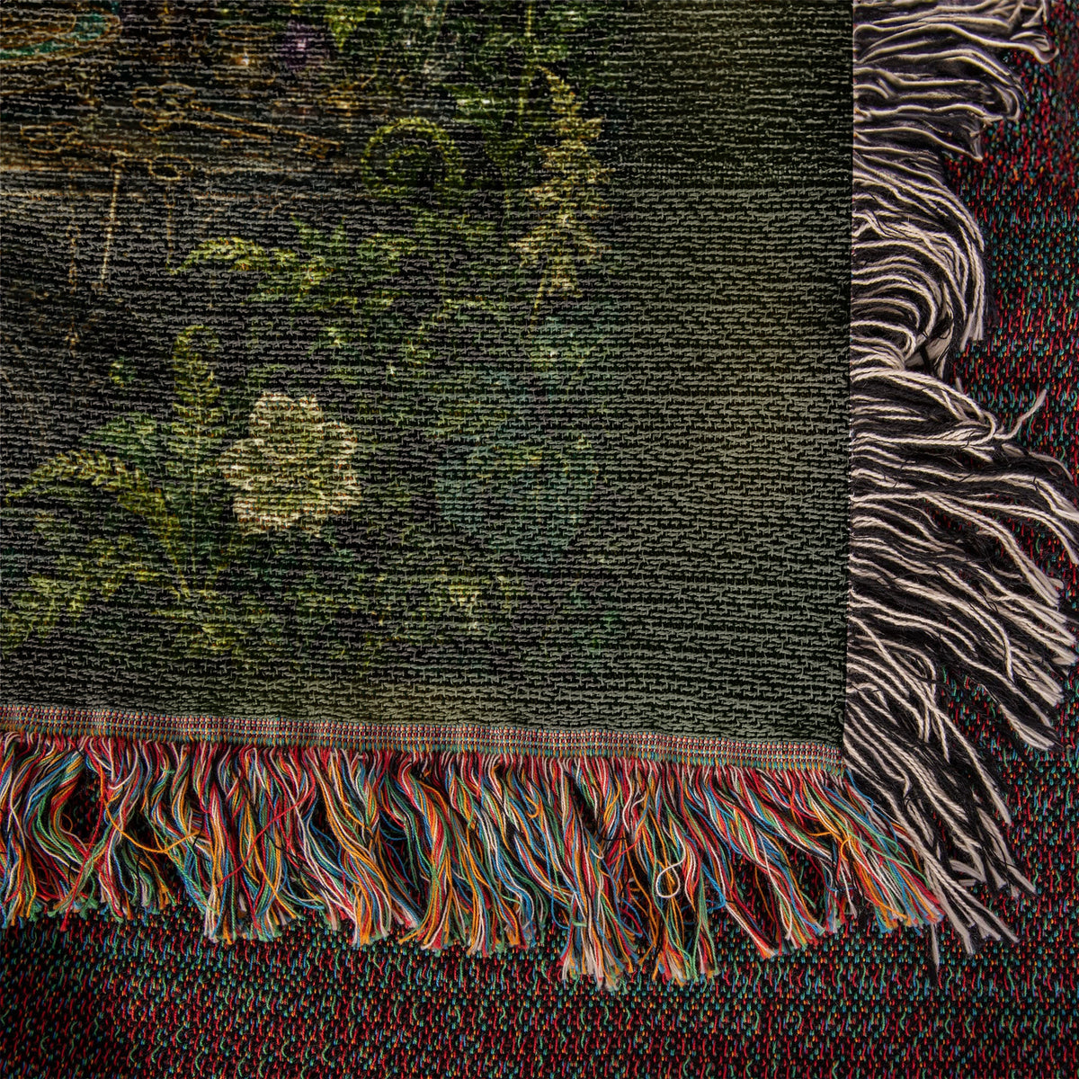 The Emerald Crucible ✦ 100% Cotton Heirloom Woven Blanket