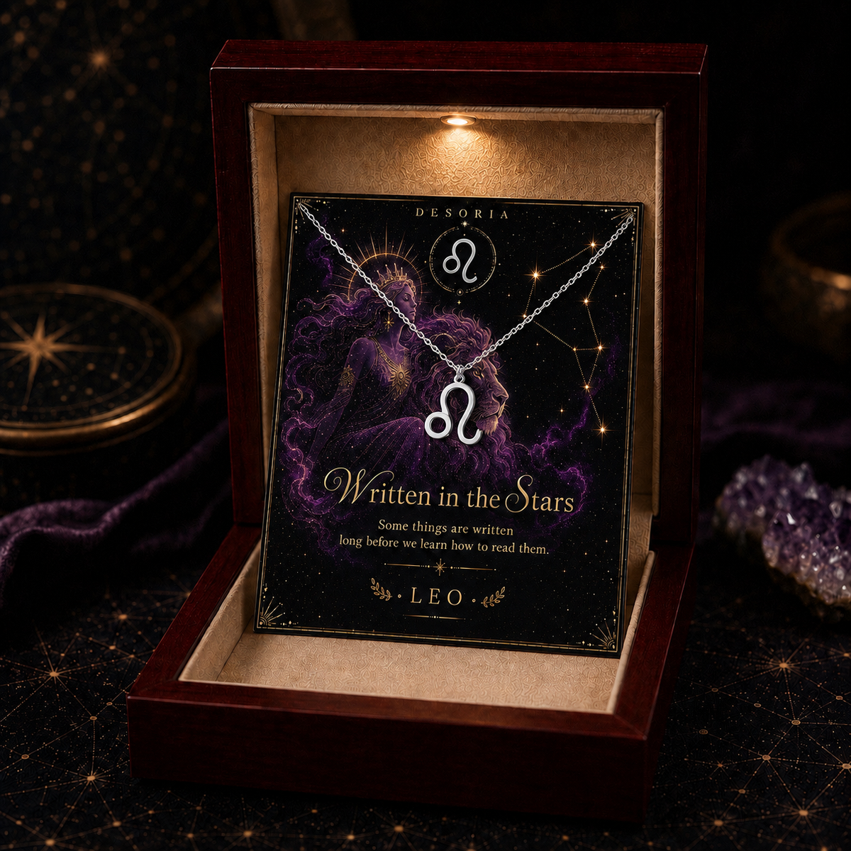 Written in the Stars ✦ Leo Zodiac Necklace