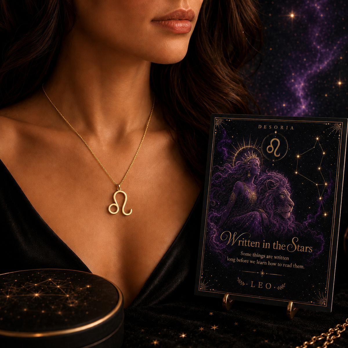 Written in the Stars ✦ Leo Zodiac Necklace