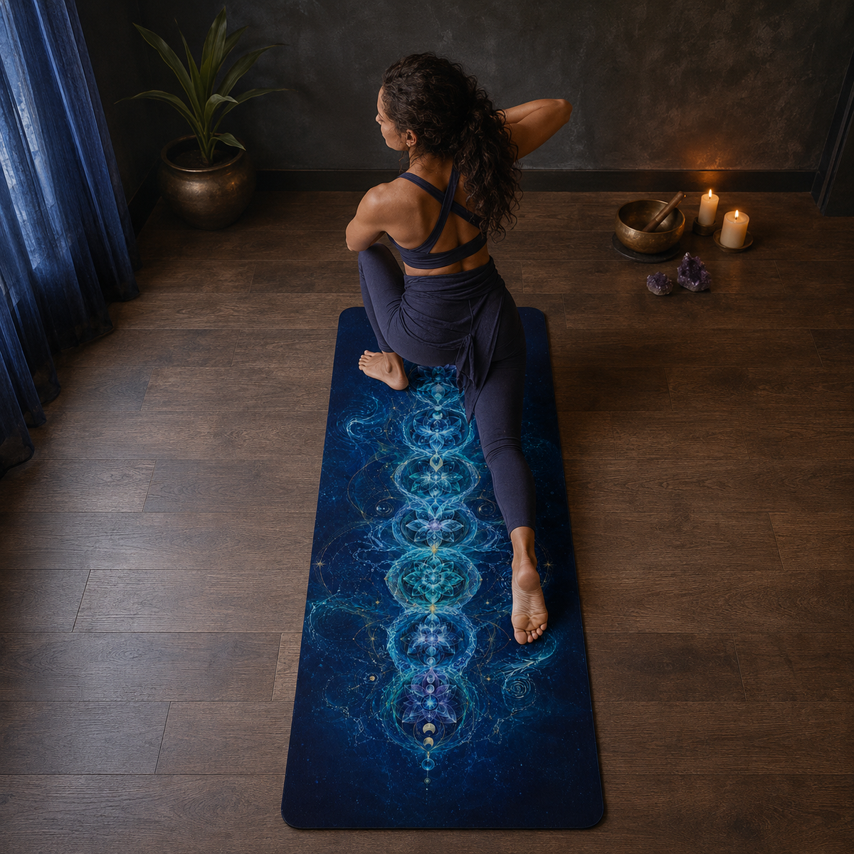 Sacred Current ✦ Water Element Flow Yoga Mat