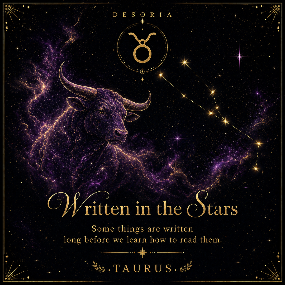 Written in the Stars ✦ Taurus Zodiac Necklace