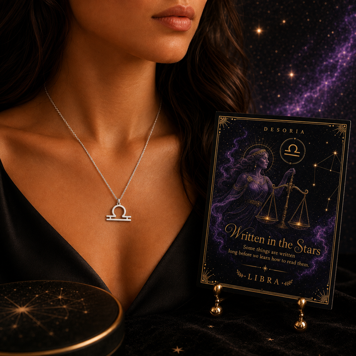 Written in the Stars ✦ Libra Zodiac Necklace
