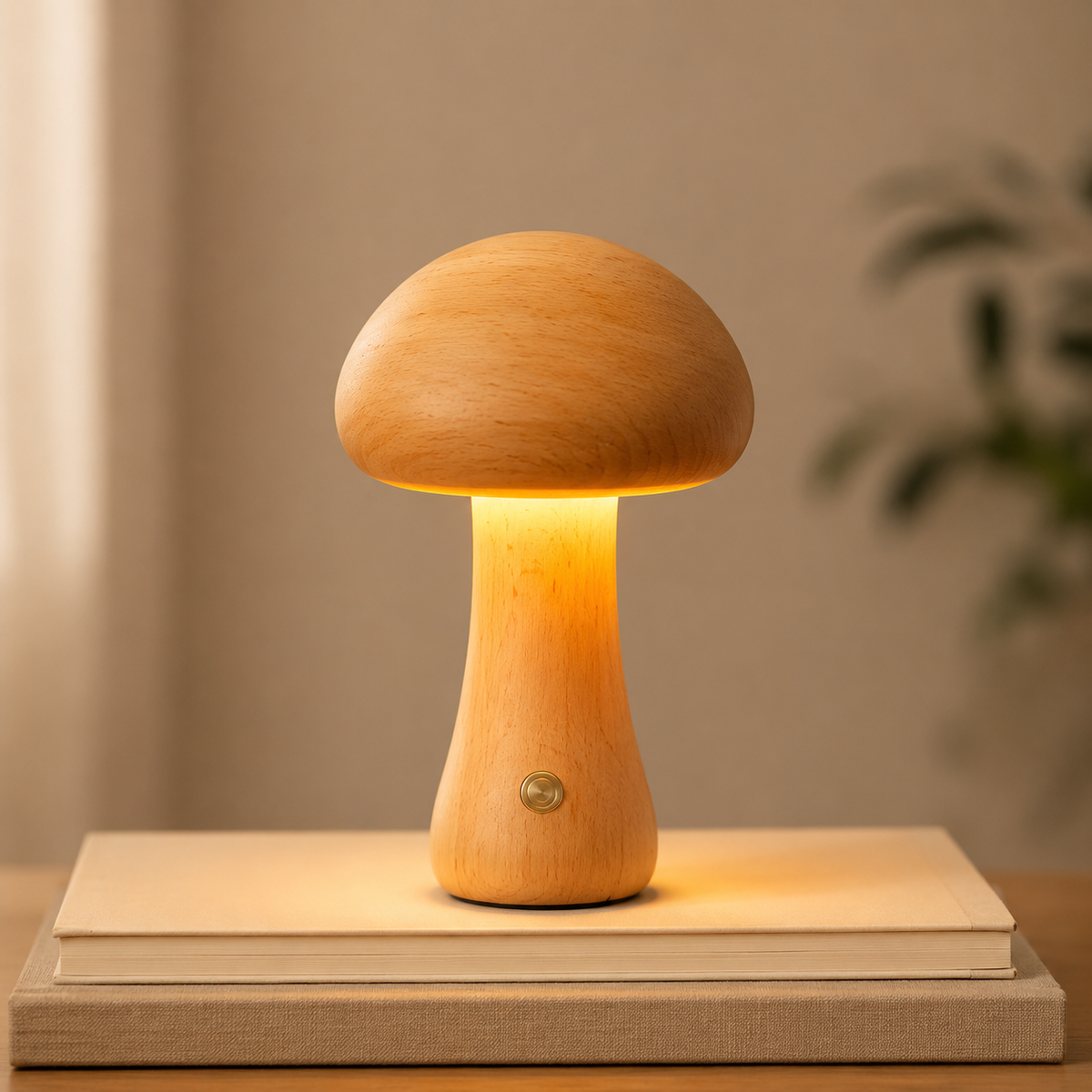 The Mushroom Glow Lamp ✦ Rechargeable Bedside Light