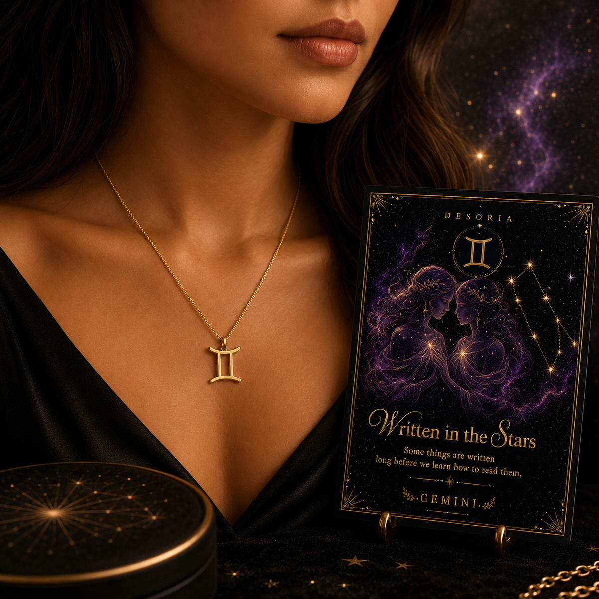 Written in the Stars ✦ Gemini Zodiac Necklace