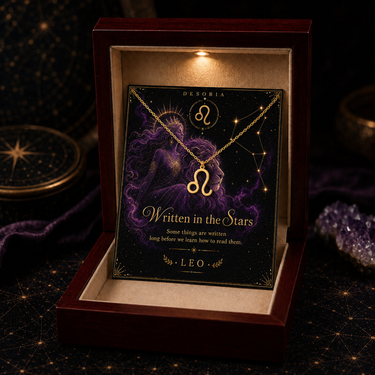 Written in the Stars ✦ Leo Zodiac Necklace