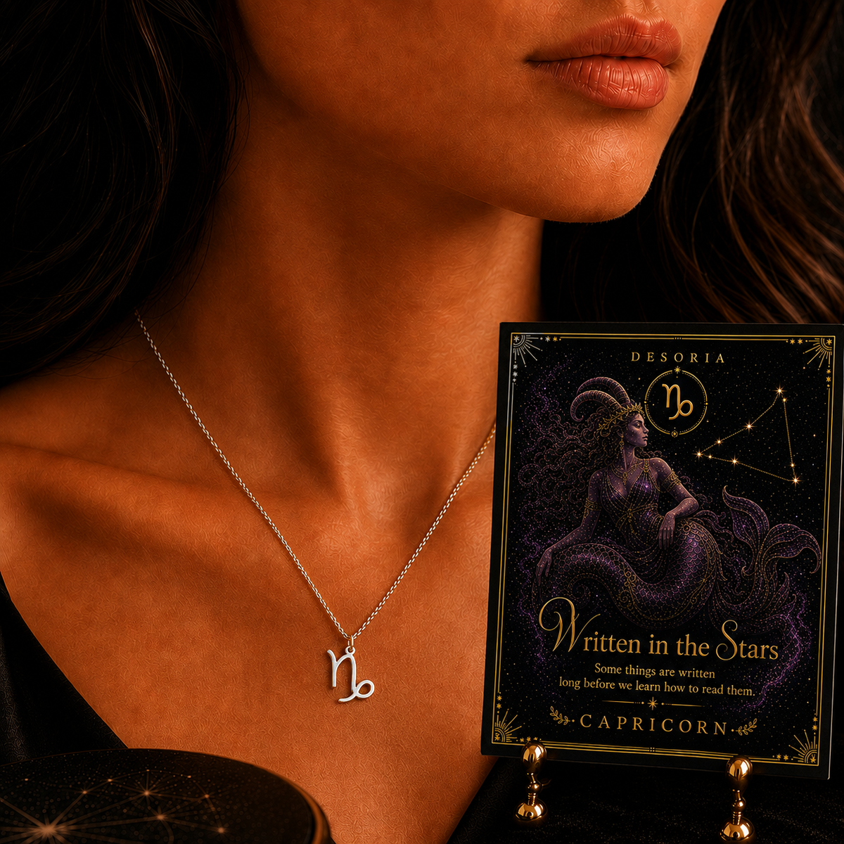 Written in the Stars ✦ Capricorn Zodiac Necklace