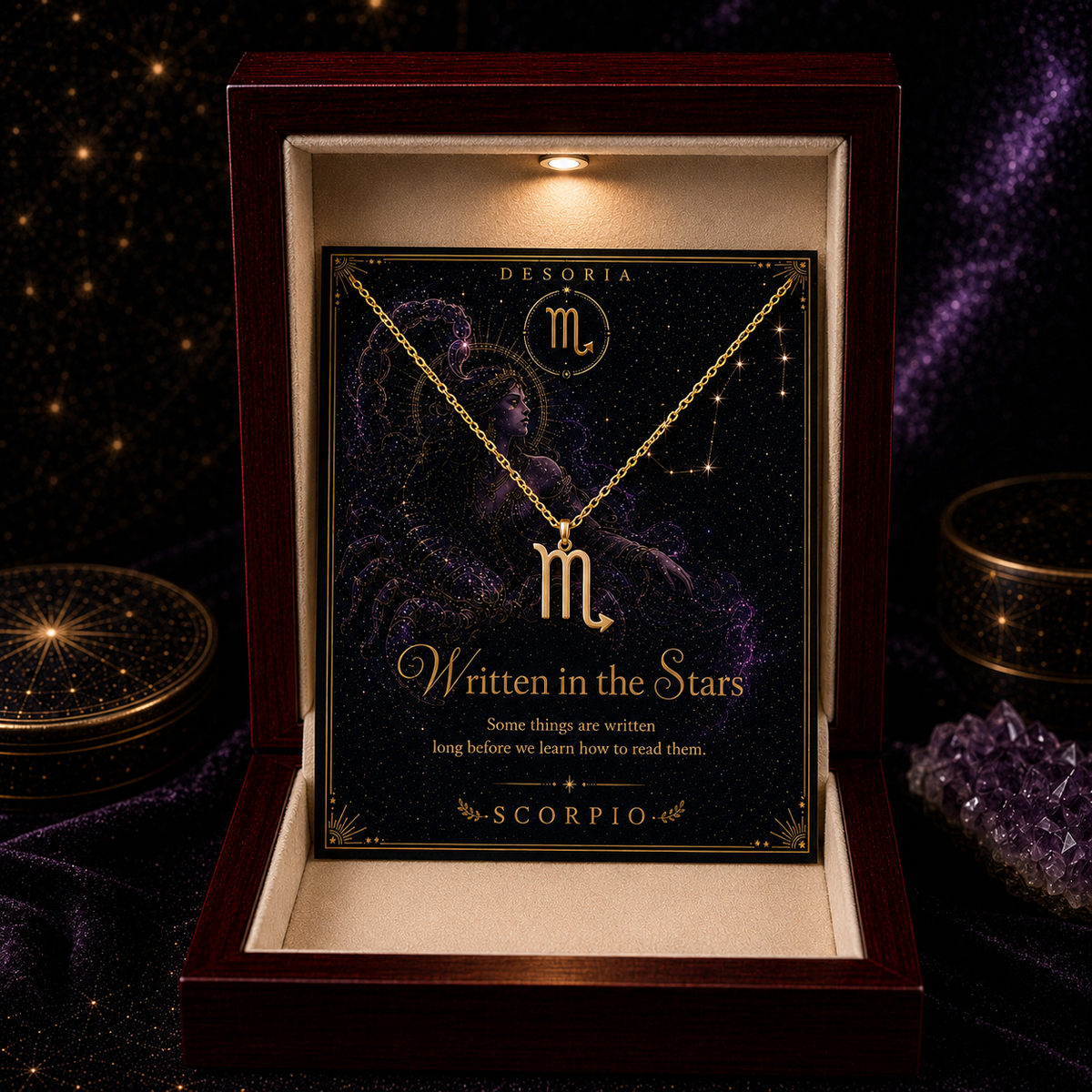 Written in the Stars ✦ Scorpio Zodiac Necklace