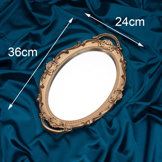 Old-World Mirror Vanity Tray ✦ Vintage Style Decor