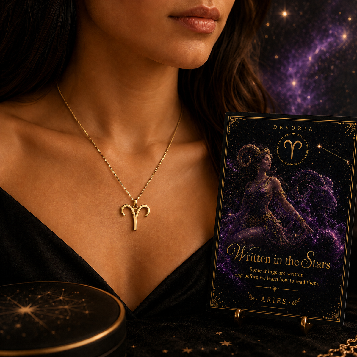 Written in the Stars ✦ Aries Zodiac Necklace