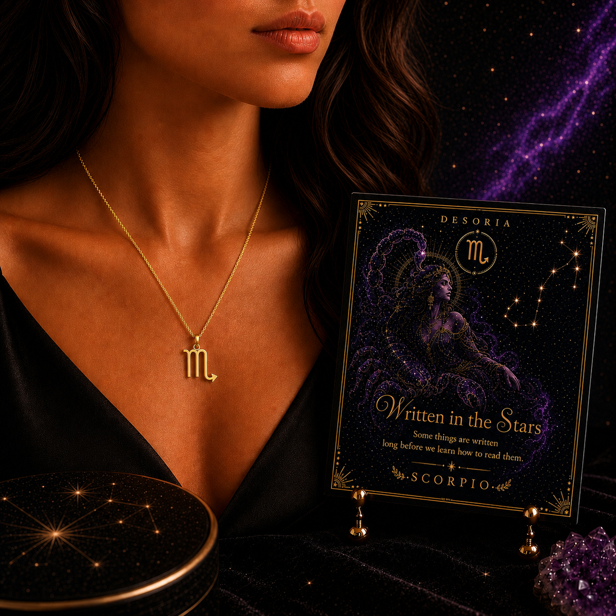 Written in the Stars ✦ Scorpio Zodiac Necklace