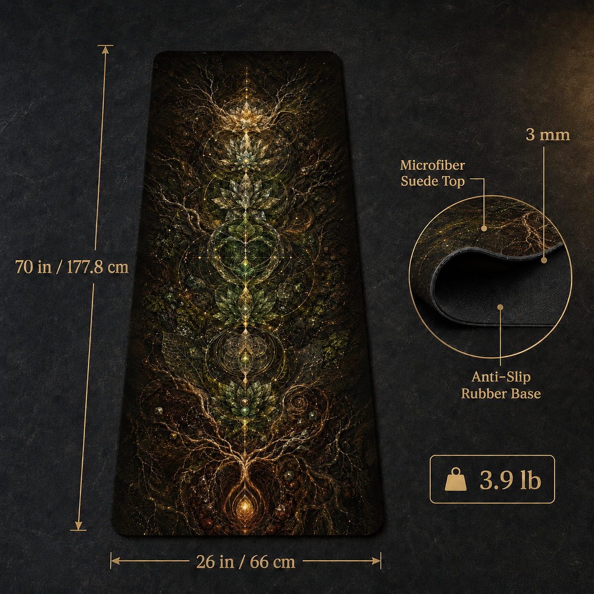 The Ancient Root ✦ Earth Element Flow Yoga Mat