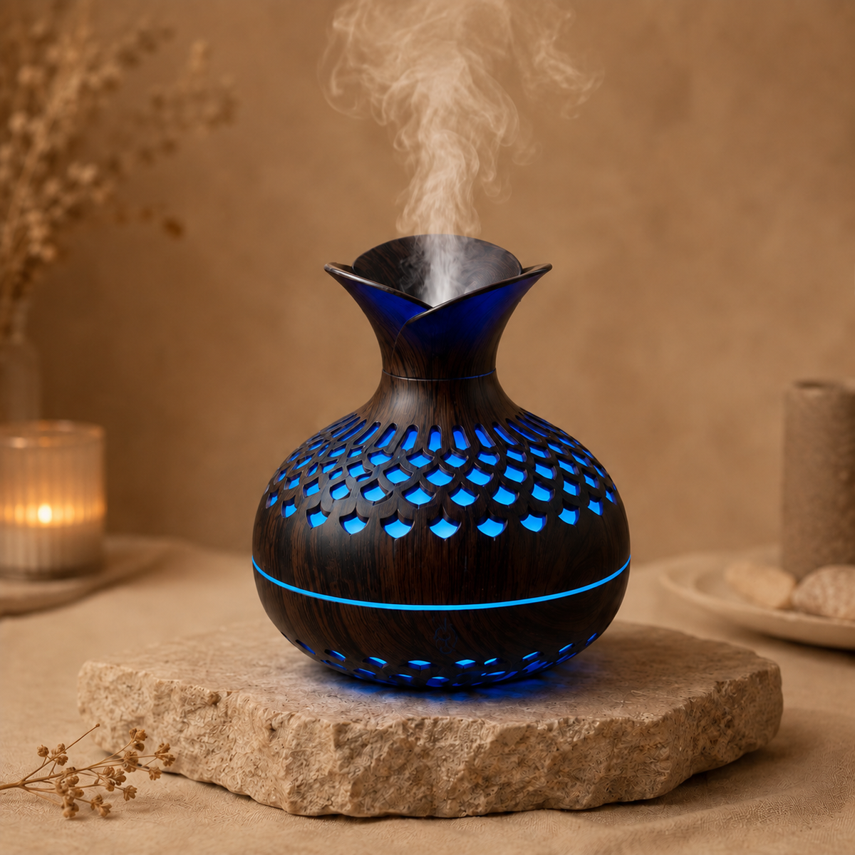 Wood Grain Aroma Diffuser & Ambient Light
