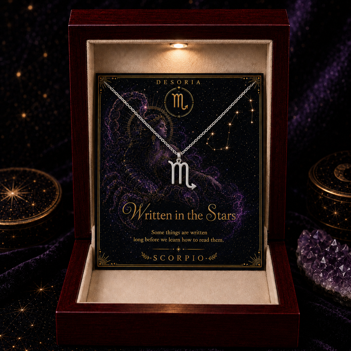 Written in the Stars ✦ Scorpio Zodiac Necklace