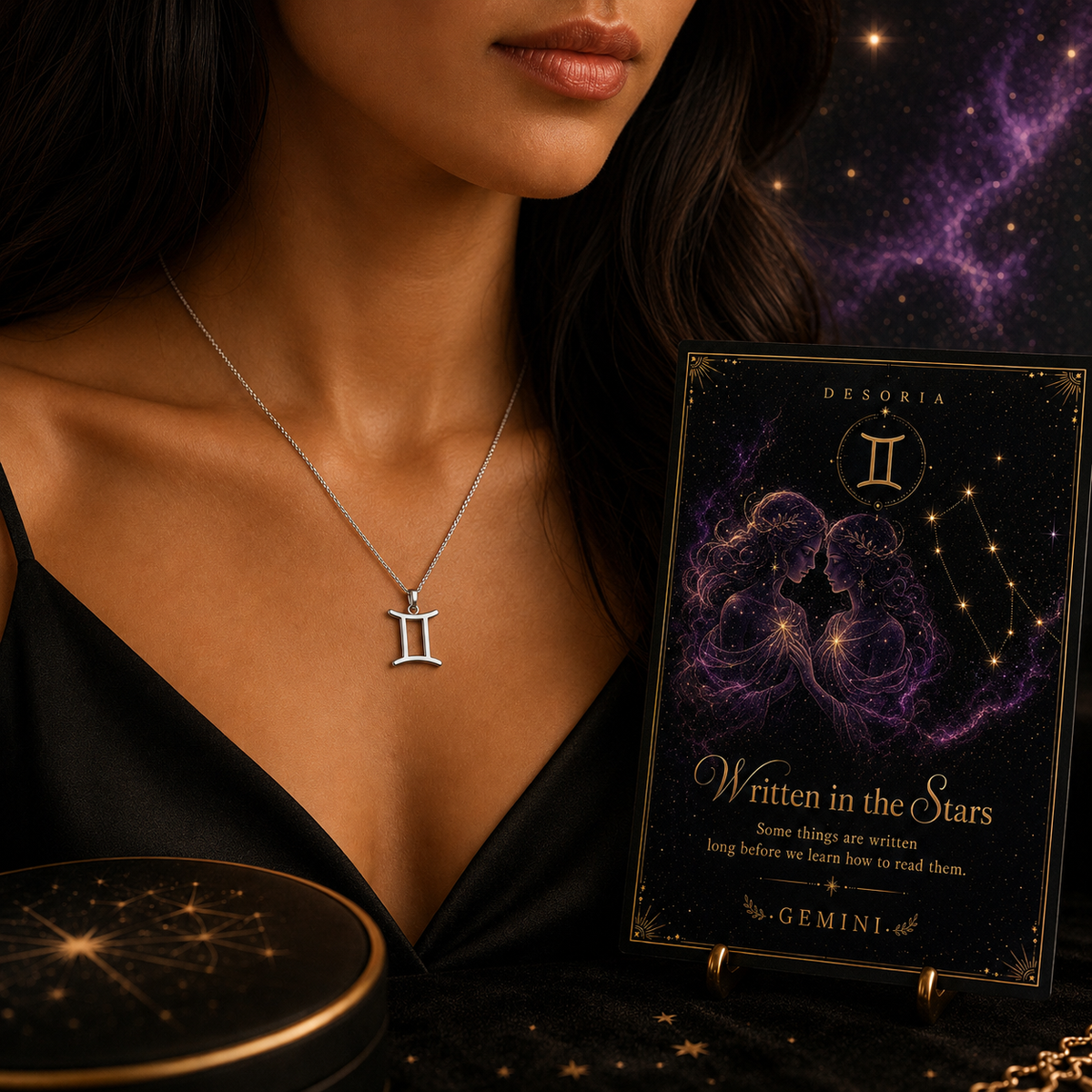 Written in the Stars ✦ Gemini Zodiac Necklace
