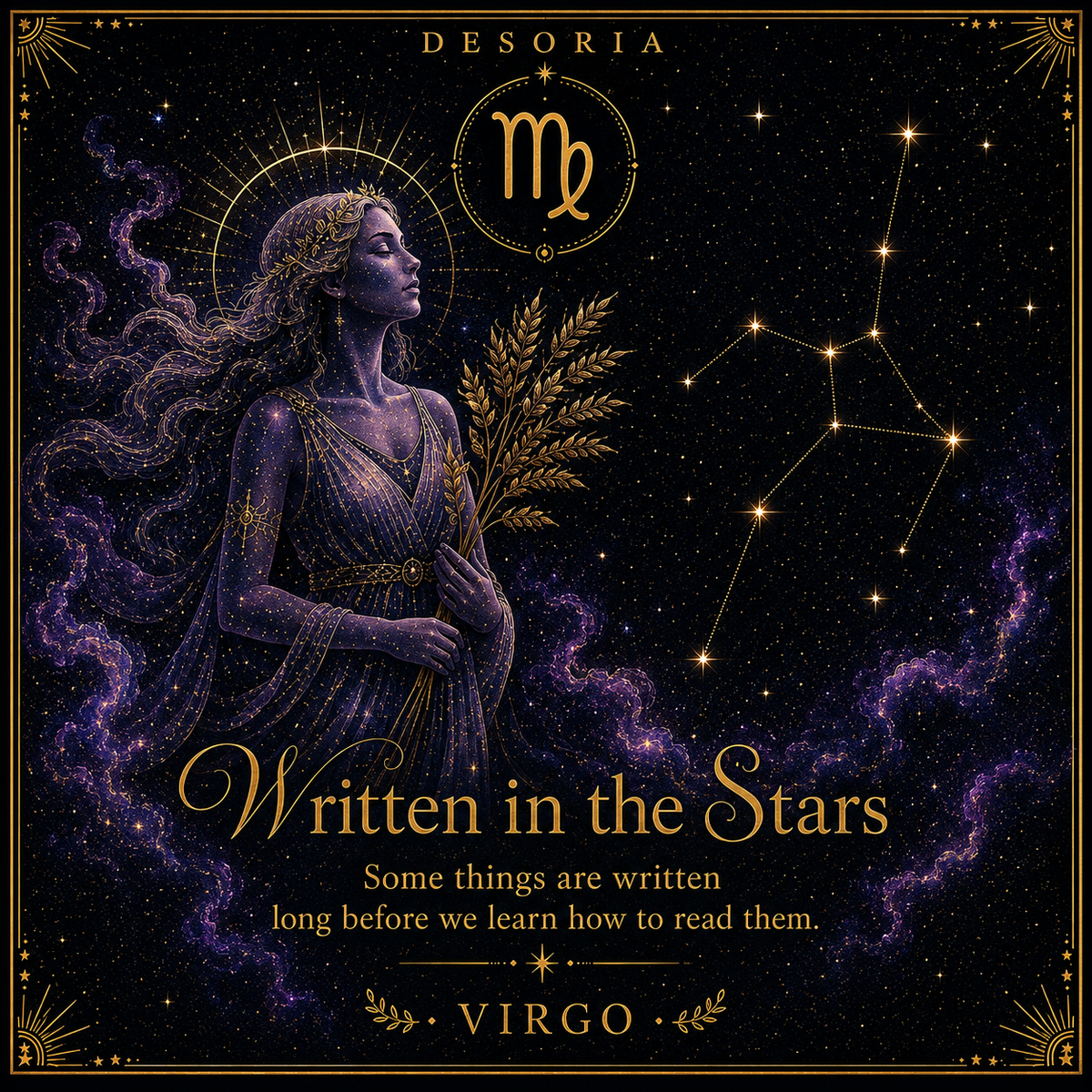 Written in the Stars ✦ Virgo Zodiac Necklace