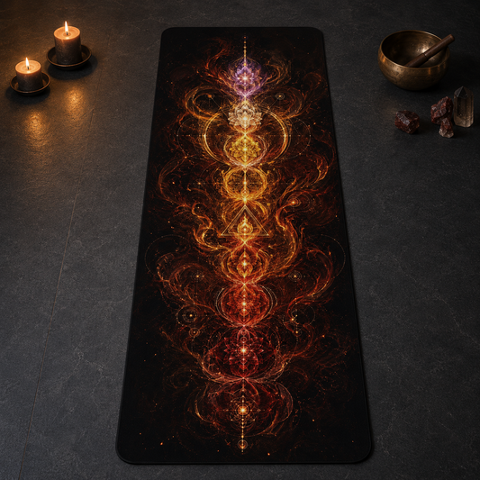 The Living Flame ✦ Fire Element Flow Yoga Mat