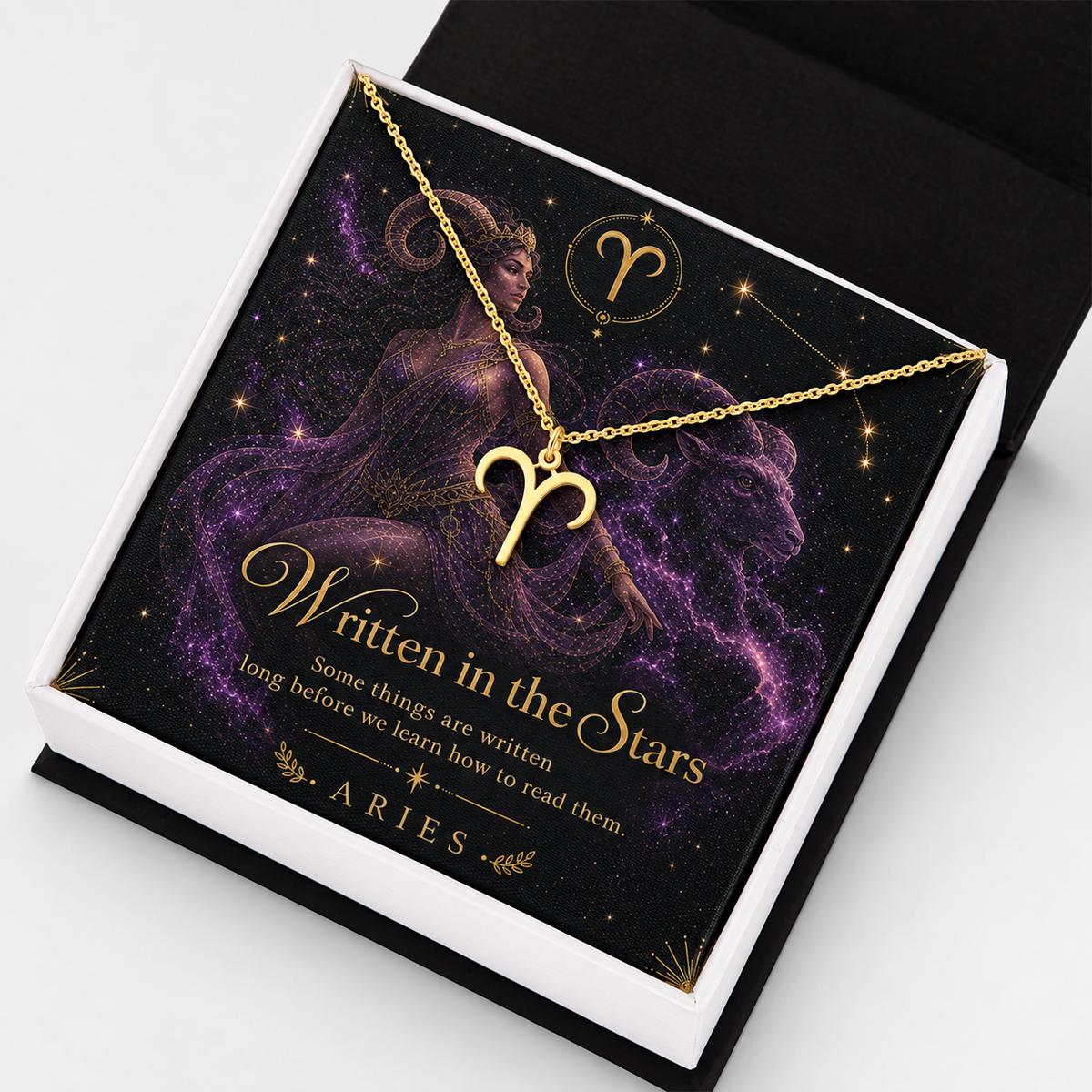 Written in the Stars ✦ Aries Zodiac Necklace