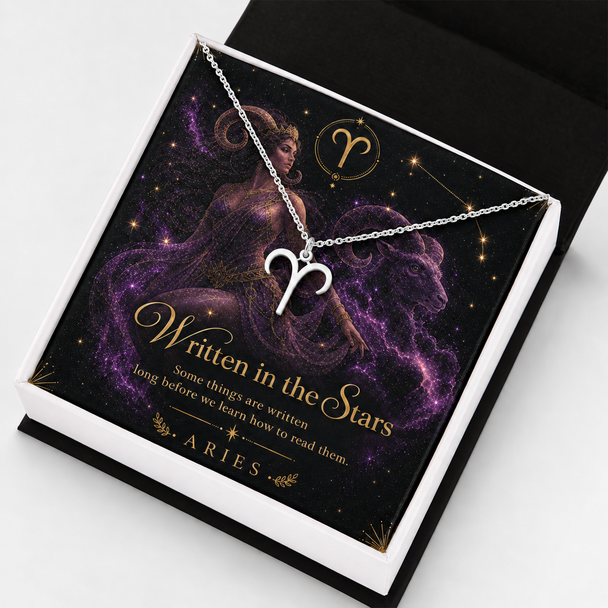Written in the Stars ✦ Aries Zodiac Necklace
