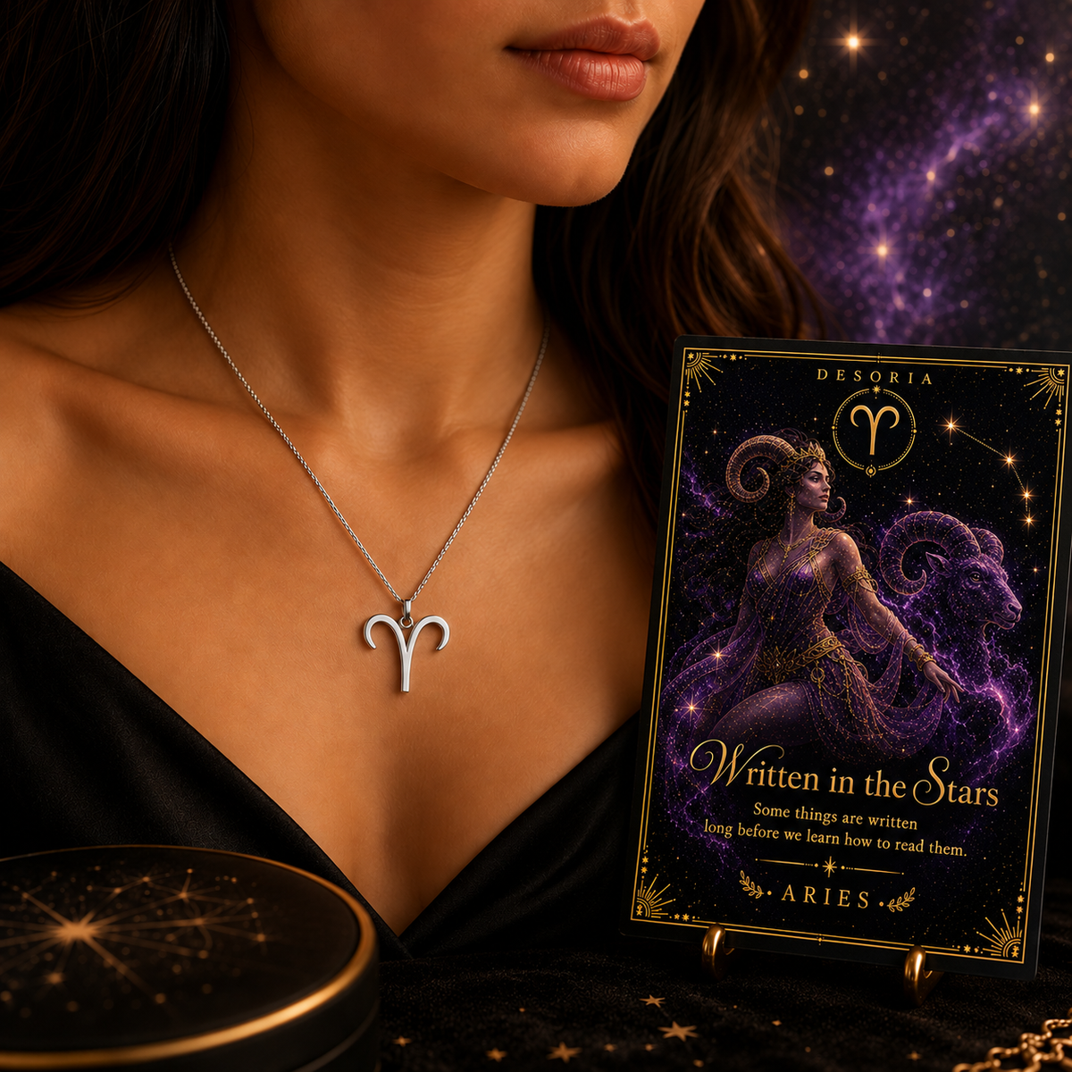 Written in the Stars ✦ Aries Zodiac Necklace