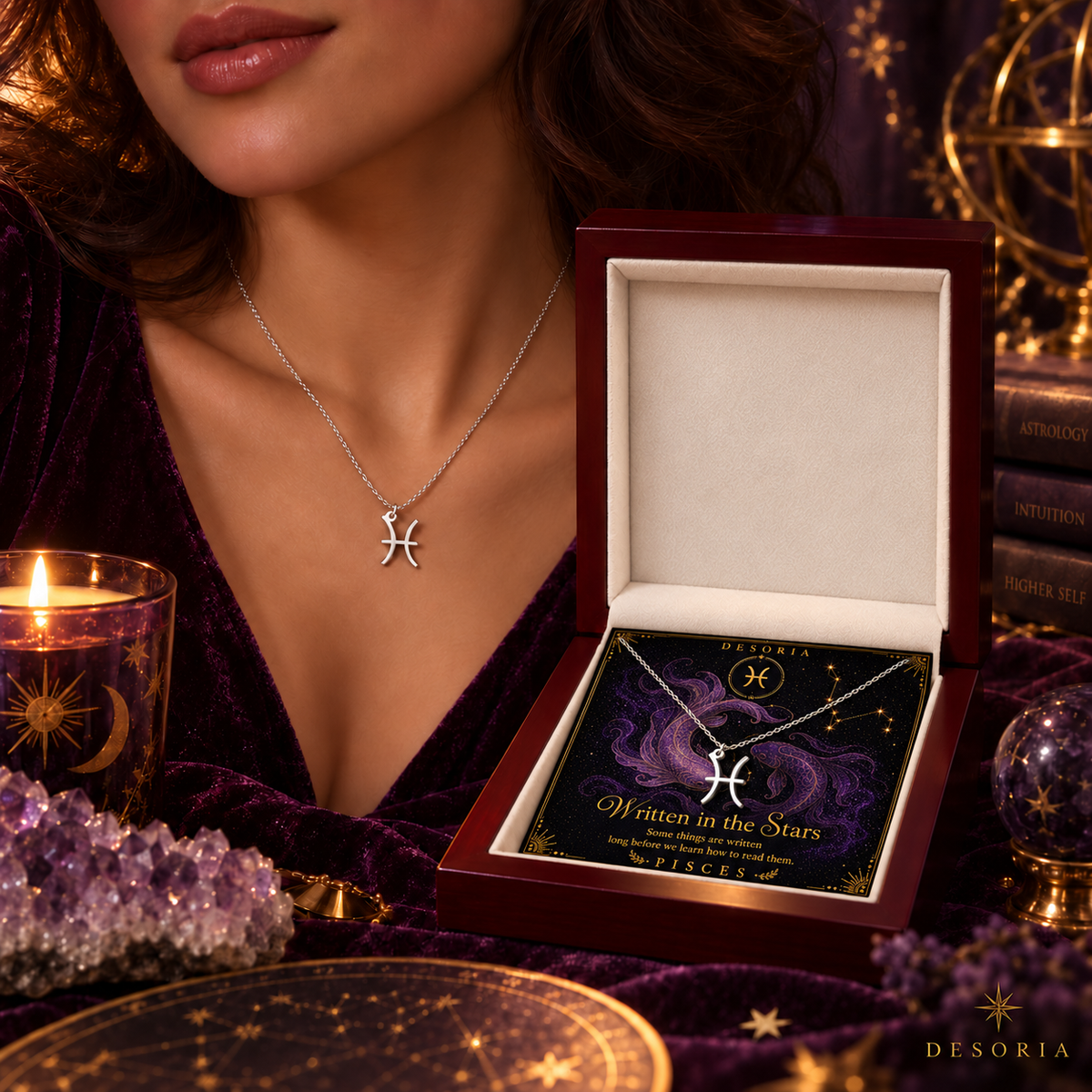 Written in the Stars ✦ Pisces Zodiac Necklace