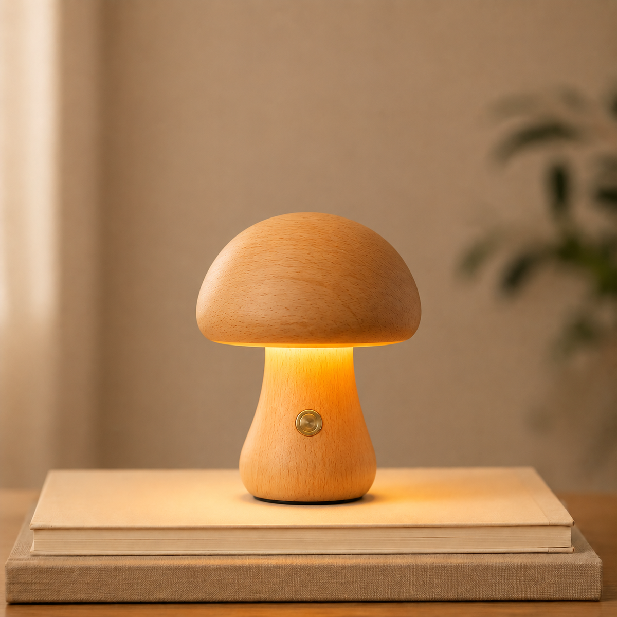 The Mushroom Glow Lamp ✦ Rechargeable Bedside Light