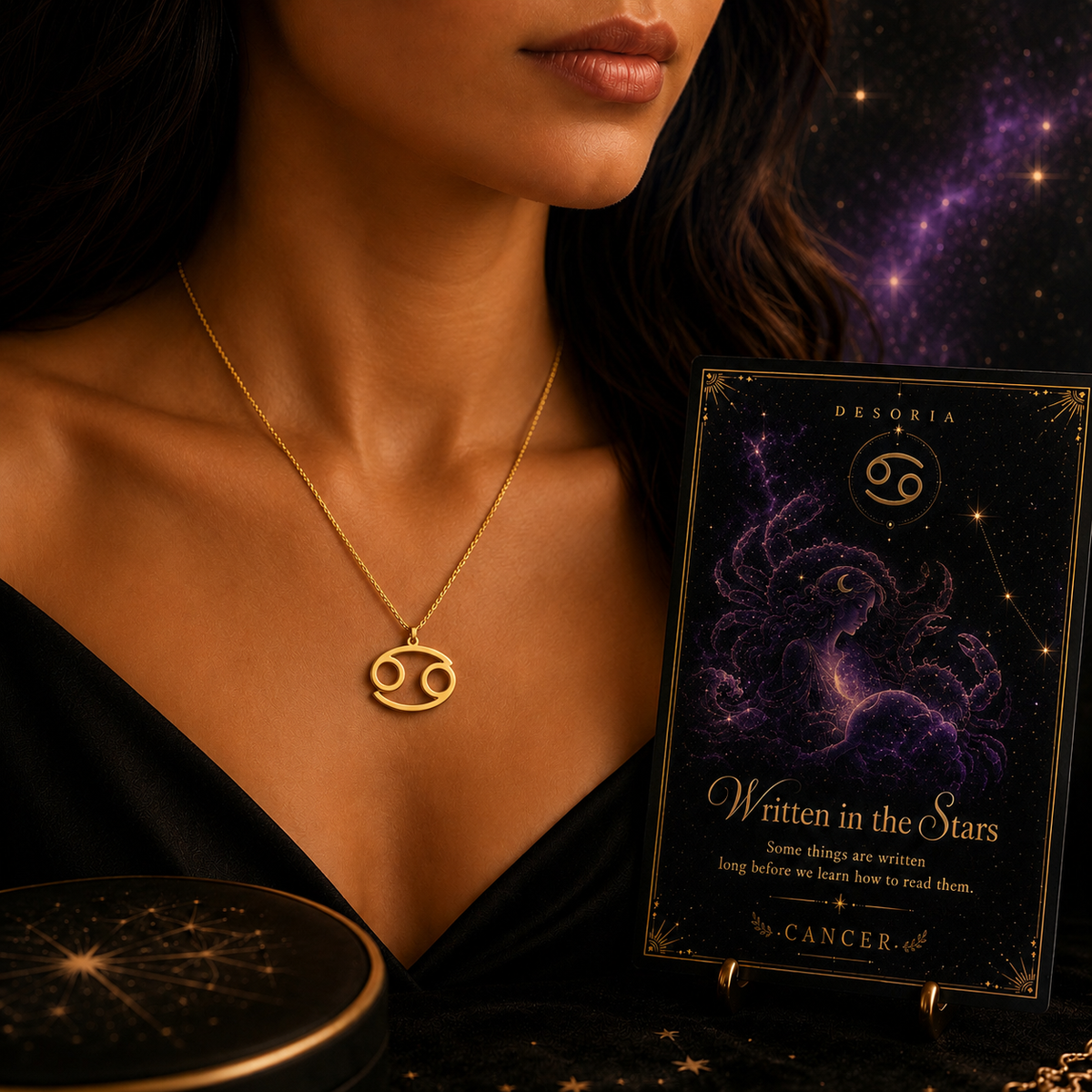 Written in the Stars ✦ Cancer Zodiac Necklace