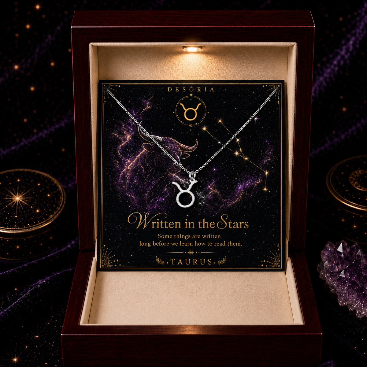 Written in the Stars ✦ Taurus Zodiac Necklace