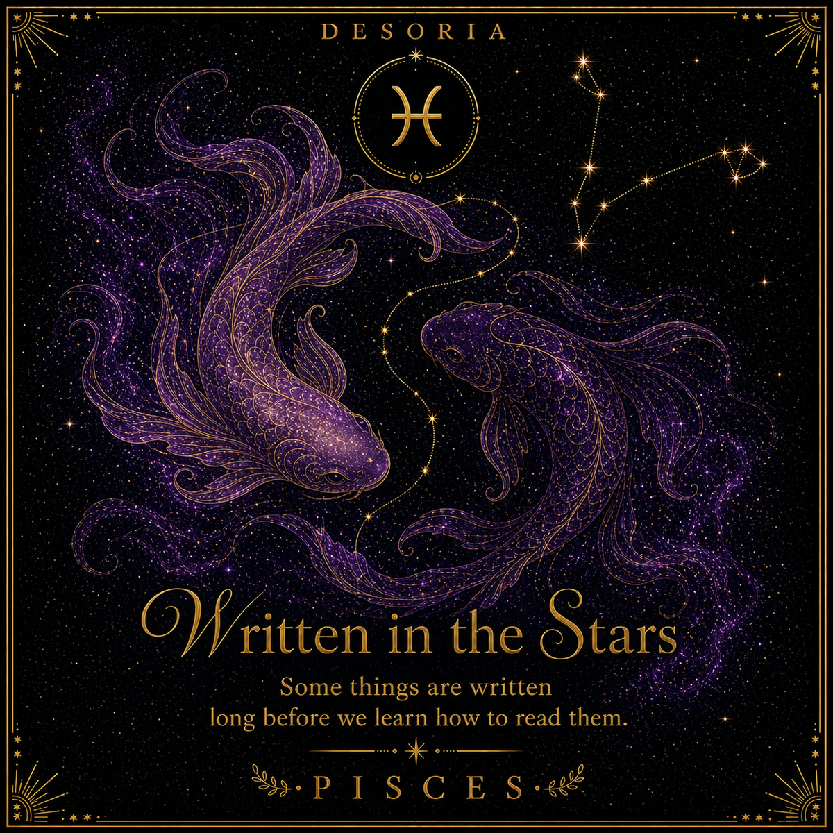 Written in the Stars ✦ Pisces Zodiac Necklace