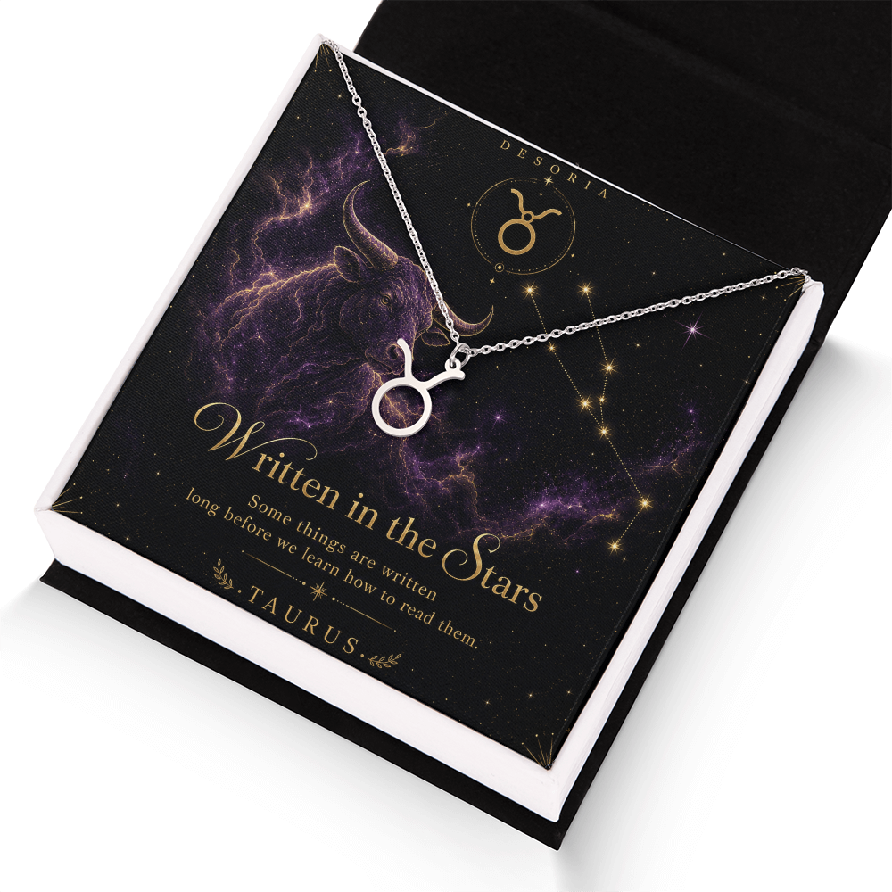 Written in the Stars ✦ Taurus Zodiac Necklace