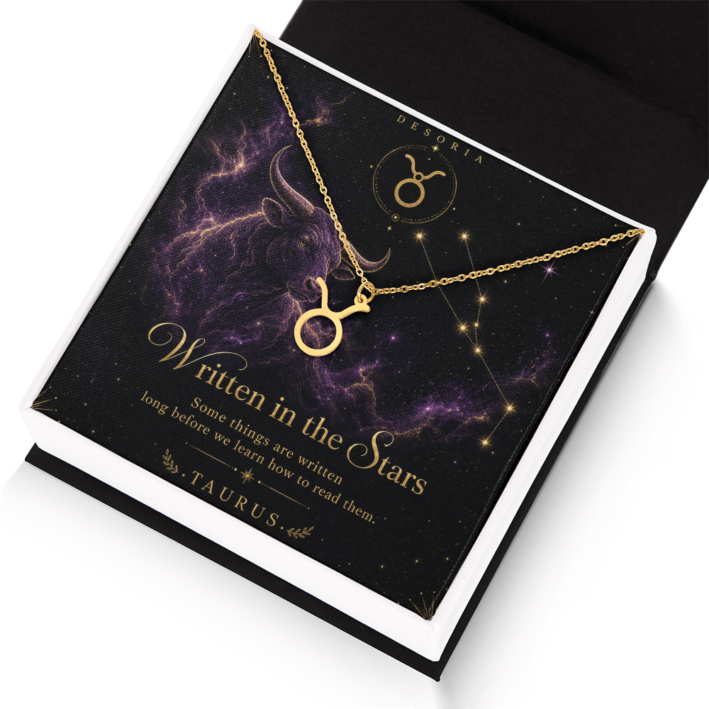 Written in the Stars ✦ Taurus Zodiac Necklace