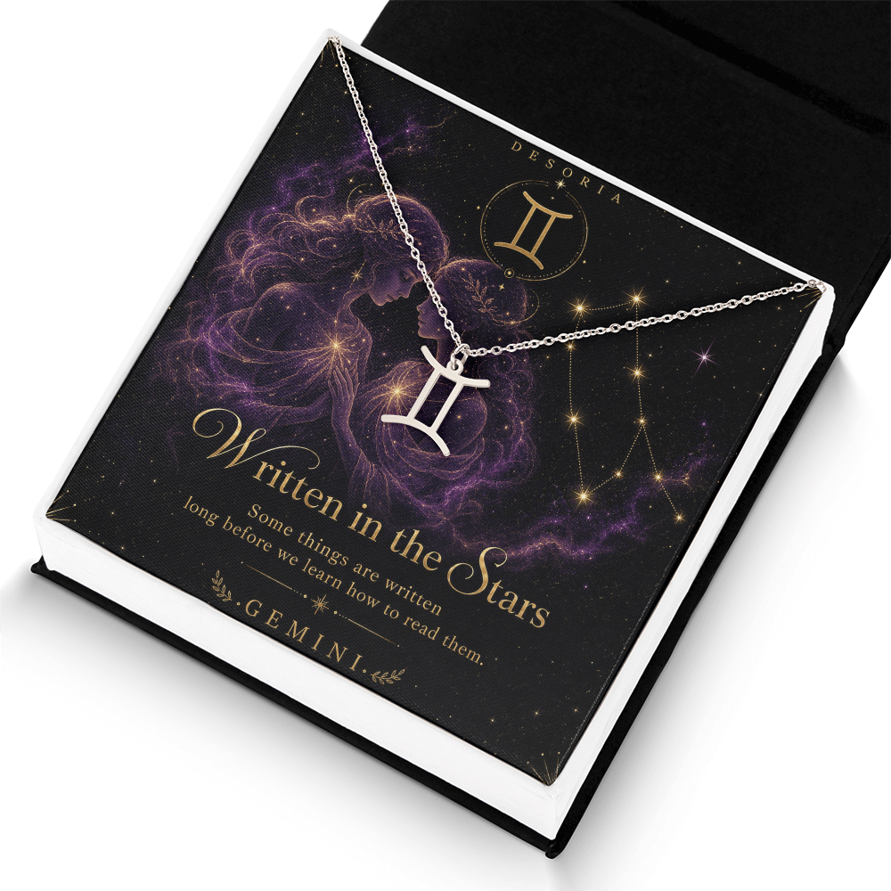 Written in the Stars ✦ Gemini Zodiac Necklace