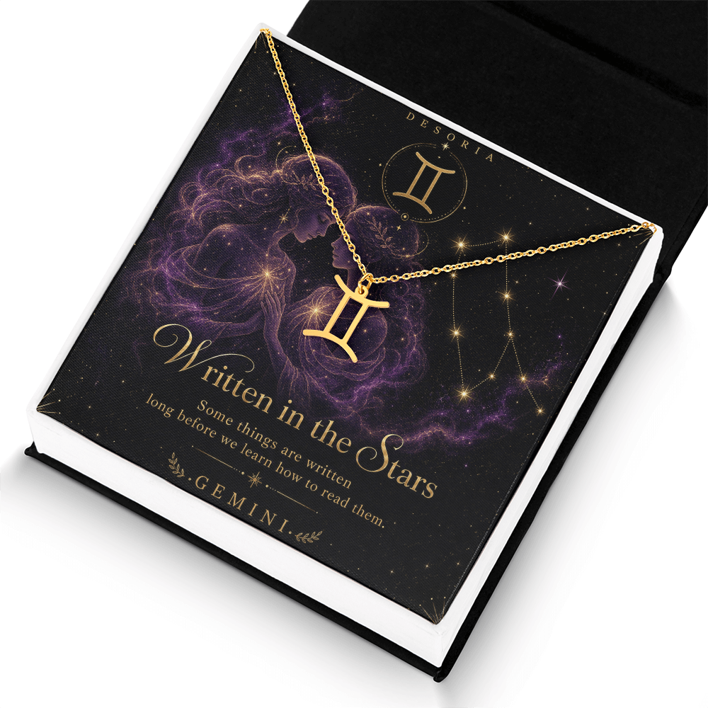 Written in the Stars ✦ Gemini Zodiac Necklace
