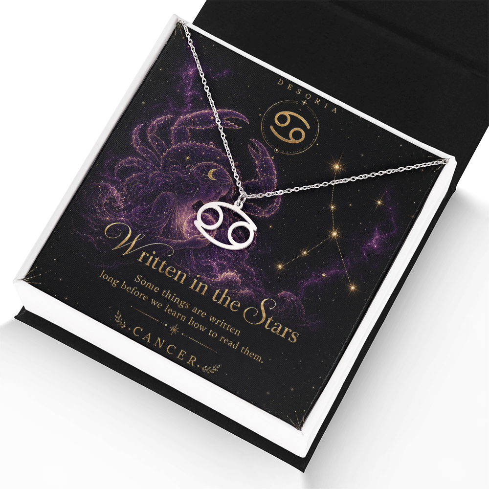Written in the Stars ✦ Cancer Zodiac Necklace