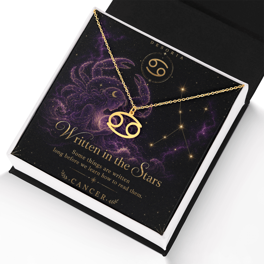 Written in the Stars ✦ Cancer Zodiac Necklace