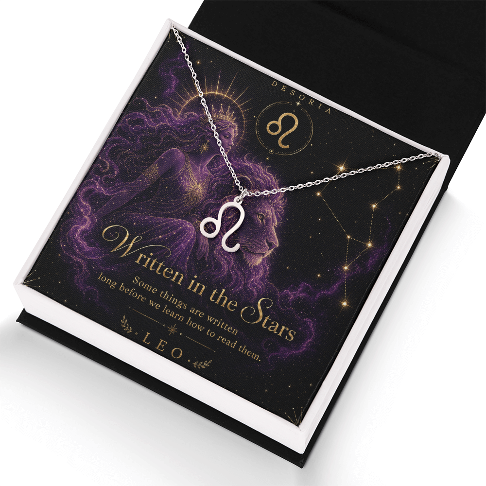 Written in the Stars ✦ Leo Zodiac Necklace