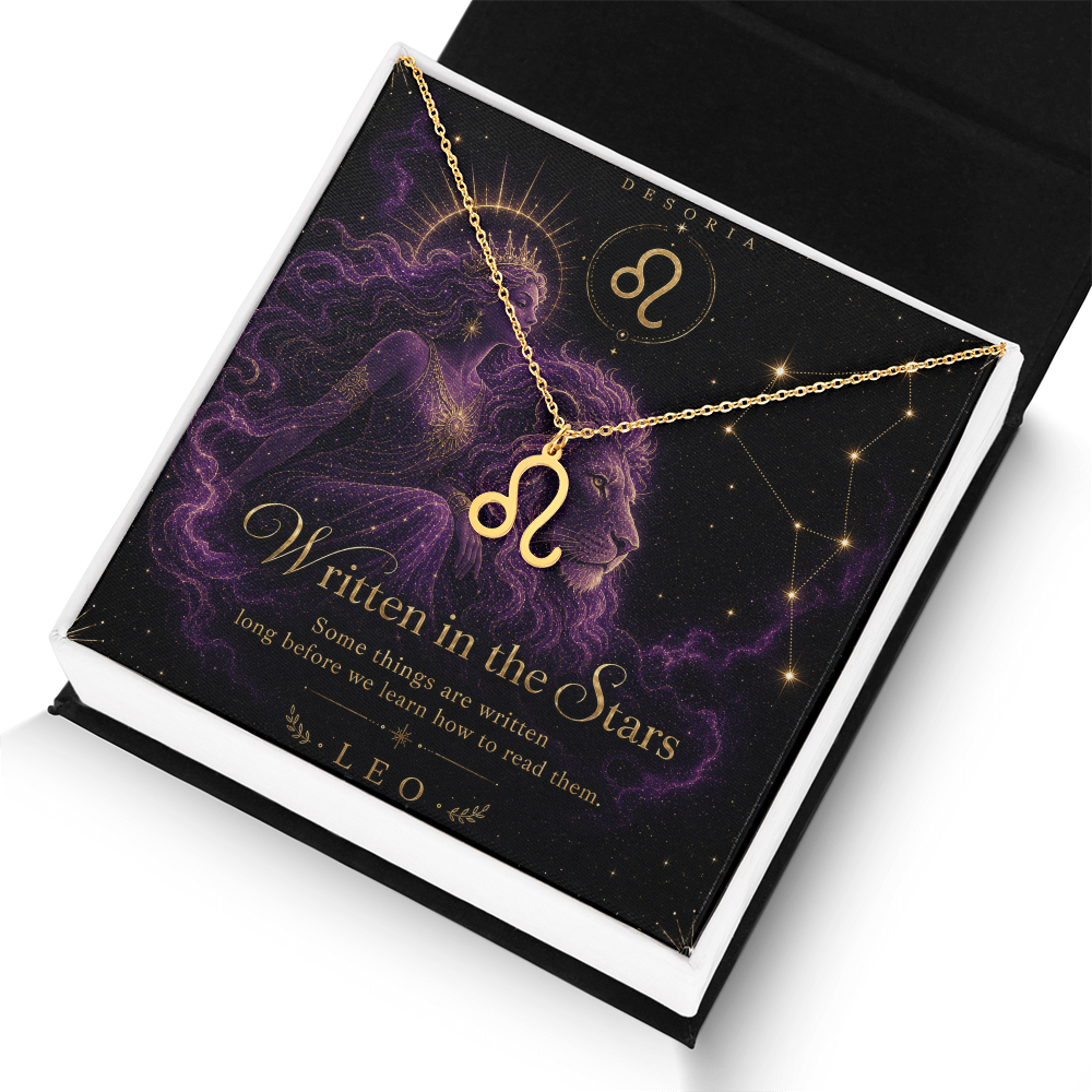 Written in the Stars ✦ Leo Zodiac Necklace