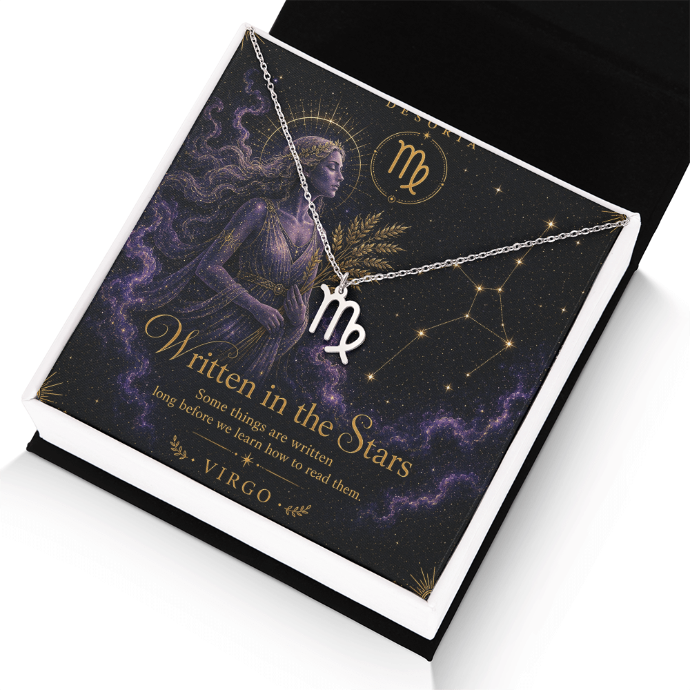 Written in the Stars ✦ Virgo Zodiac Necklace
