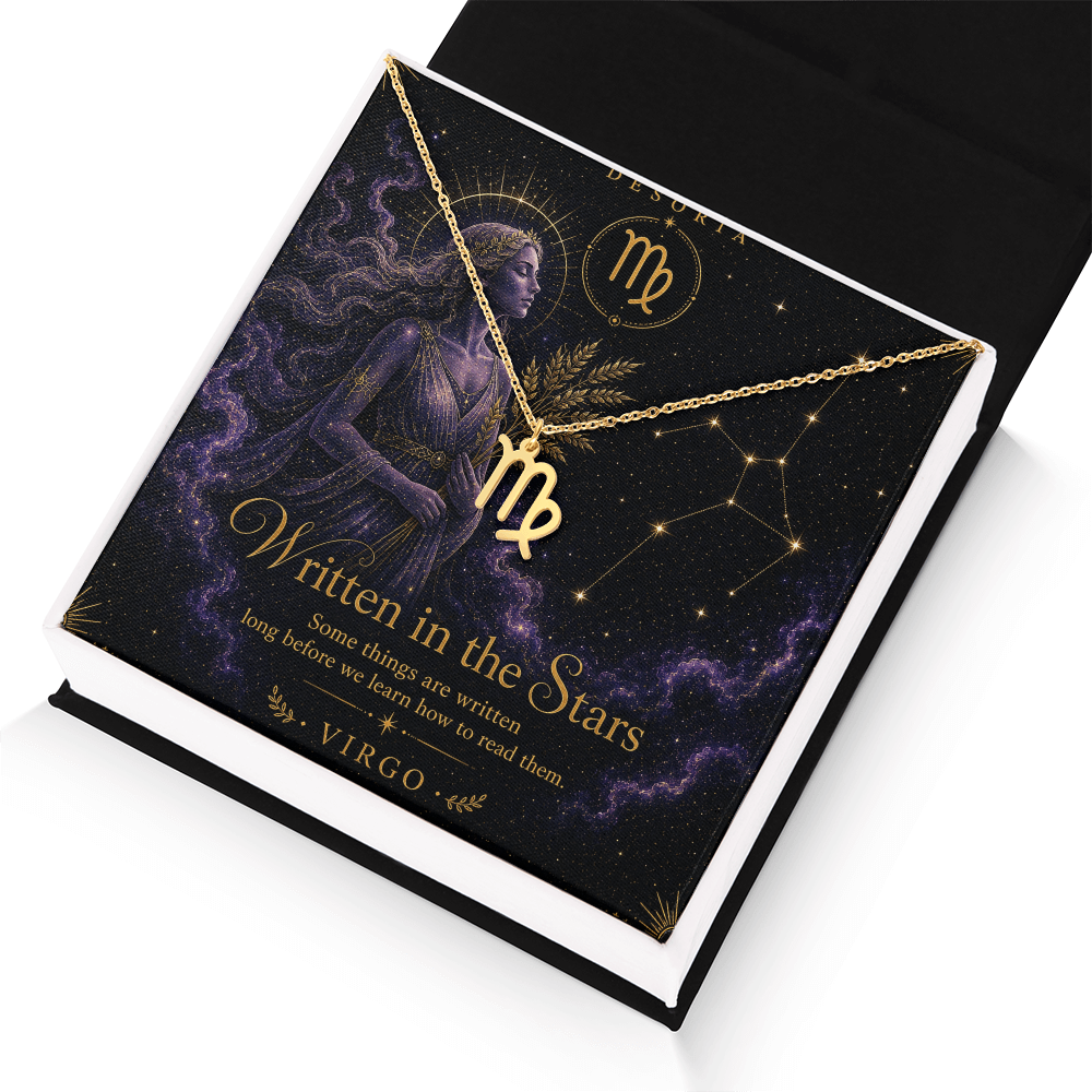 Written in the Stars ✦ Virgo Zodiac Necklace