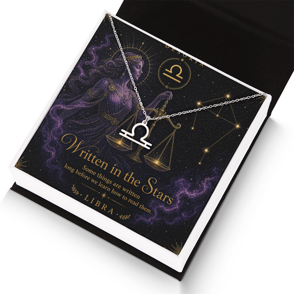 Written in the Stars ✦ Libra Zodiac Necklace