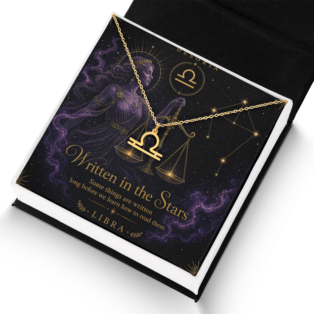 Written in the Stars ✦ Libra Zodiac Necklace