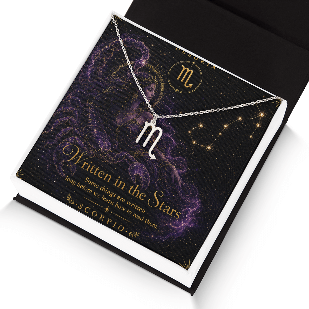 Written in the Stars ✦ Scorpio Zodiac Necklace