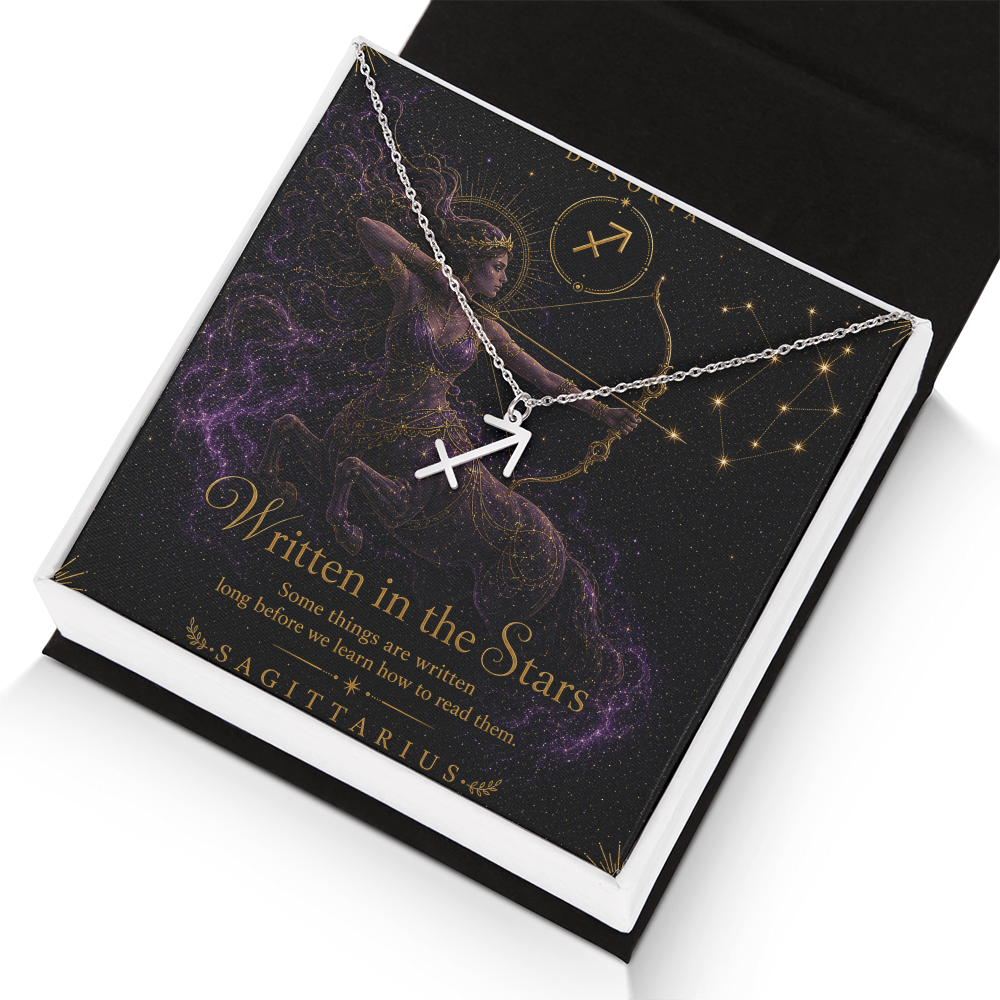 Written in the Stars ✦ Sagittarius Zodiac Necklace
