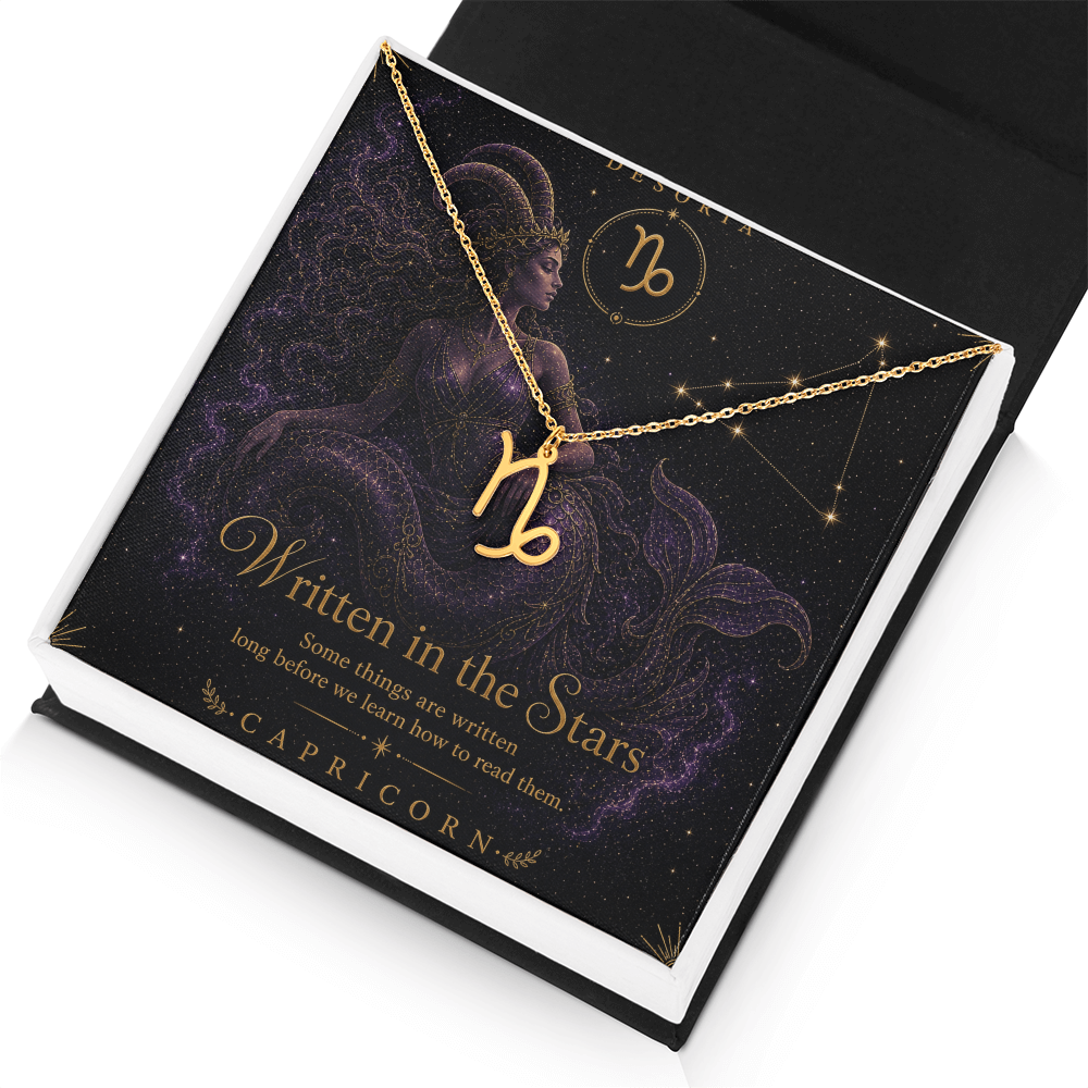 Written in the Stars ✦ Capricorn Zodiac Necklace