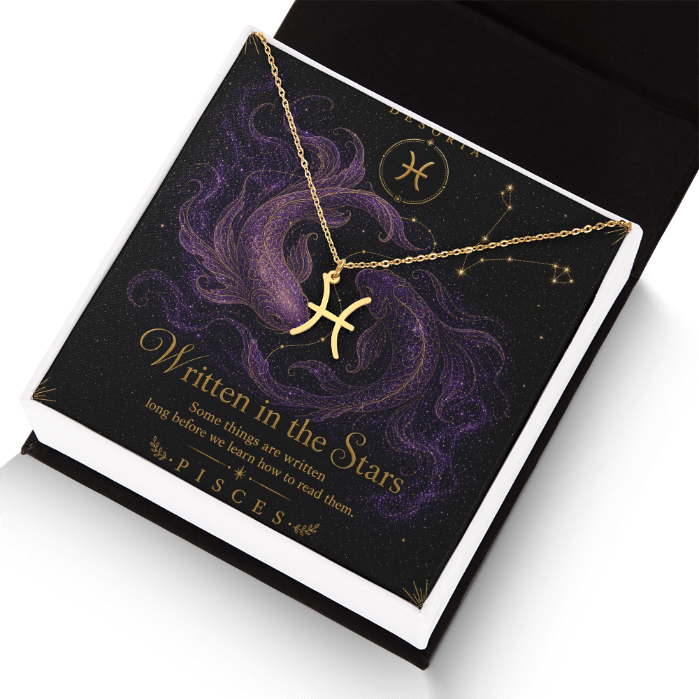 Written in the Stars ✦ Pisces Zodiac Necklace